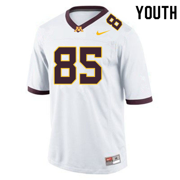 Youth #85 Bryce Witham Minnesota Golden Gophers College Football Jerseys Sale-White - Click Image to Close
